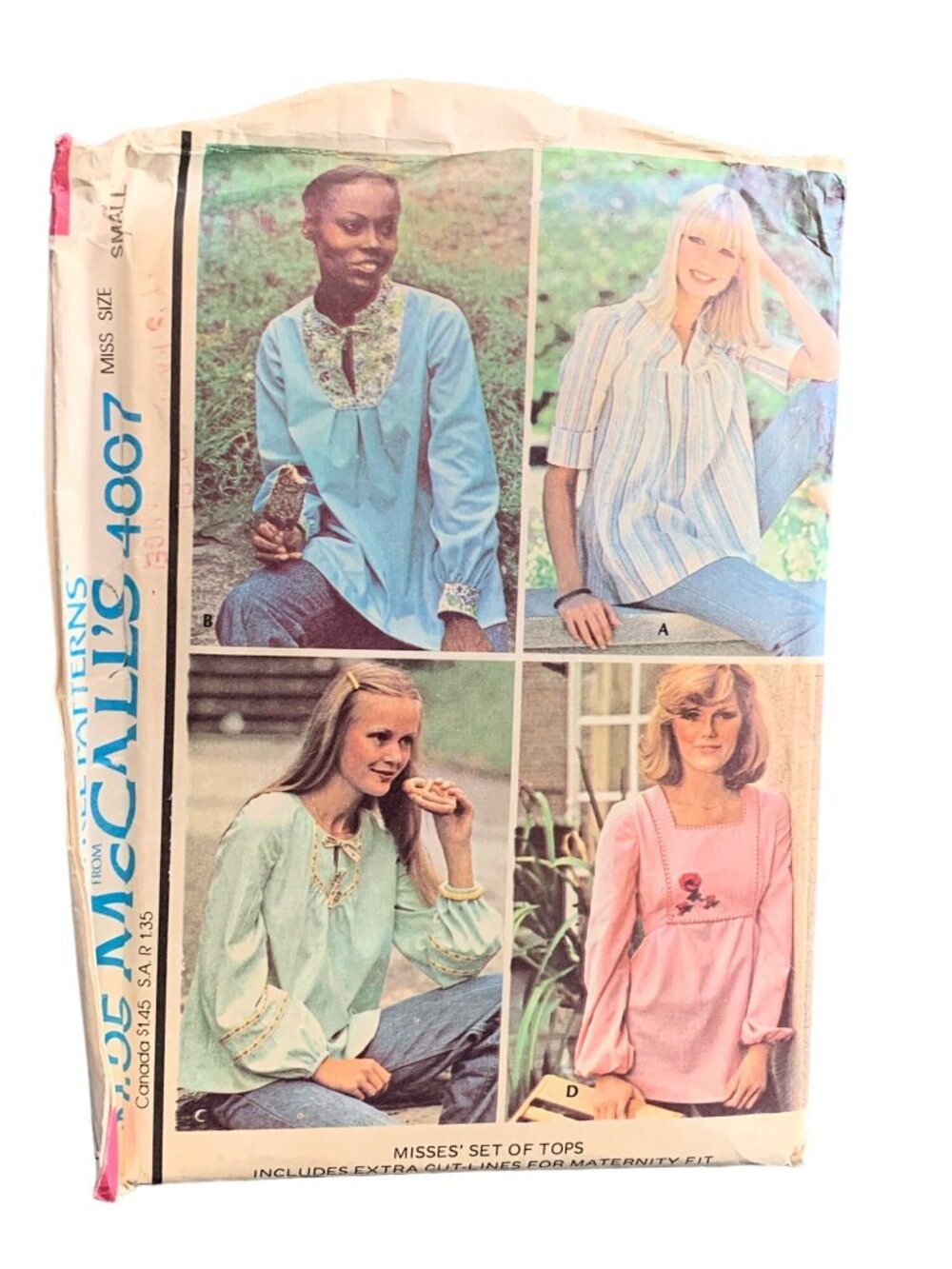 McCalls 4867 Misses Shirt Sewing Pattern Size 10-12 Uncut